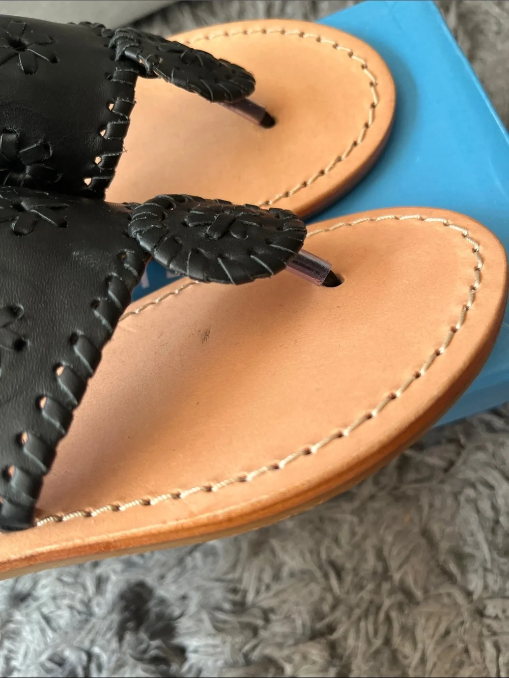 Jack Rogers sandals. Black. Girls size 13. New in box.